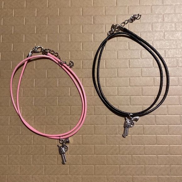 Minimalist, Stainless Steel Pistol Charm, With Adjustable Black Rope - Picture 6 of 11